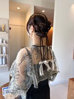 マイン(mine)&nbsp;リボンアレンジ/参列ヘア/ヘアセット/ヘアアレンジ