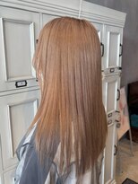 エスケープ トゥ ボナ(ESCAPE to bona.)&nbsp;ブリーチを生かした透明感ベージュ◎清楚ストレート/Wカラー