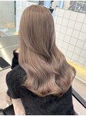 渋谷ブリーチカラーハイトーンカラーミルクティーベージュ韓国