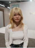 ホワイトブロンド　レイヤー
