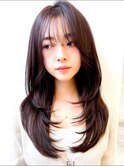 20代レイヤーカット◎美人見えシースルーバング×艶髪