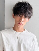 キリ 表参道(kyli)&nbsp;アップバング爽やかヘア大人束感サーフカールセンターパート