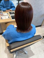 ハイレート ウニクス川越店(Hairate)&nbsp;【Hairate本川越】切りっぱなしロブ　アンバーブラウン