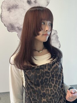 バロンフェム(baLon.fem) 【stylist AMI】顔まわりカット×レッドブラウン