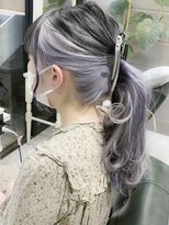 デイズ(days) インナーカラーホワイトシルバー/ロングデザインカラー