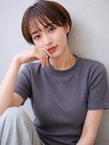 ドロップ(drop)&nbsp;大人可愛い丸みショート×シースルーバング