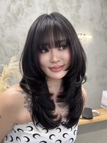エッセンザ 梅田(ESSENZA) ワイドバング 海外レイヤーカット