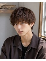 MEN's Baguz MEN'Sカット/ MEN'Sパーマ/ MEN'Sカラー 韓国風マッシュニュアンスパーマ束感メンズトレンドヘアスタイル