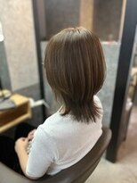 ザ シーワークス ときわ台店(THE Cworks)&nbsp;カーキベージュ/オリーブベージュ/レイヤーウルフ/透明感カラー
