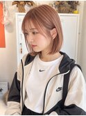 透明感オレンジベージュ