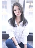 透明感がすごいさらさらグレーアッシュ　by鬼頭