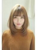小顔 ひし形 ミディアムレイヤー  ユーレルム新宿 川田