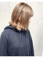 エイト 三軒茶屋店(EIGHT)&nbsp;EIGHT 三軒茶屋 切りっぱなしボブ×ハイベージュ 5/8