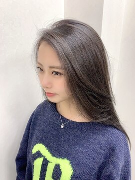 ラ メール ヘア デザイン(La mer HAIR DESIGN) ブリーチ無しで透明感のあるブルージュカラー