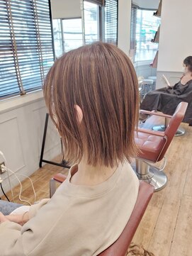 グランシュ 青葉台店(GranCieux) ハイライトカラー×切りっぱなしボブ☆