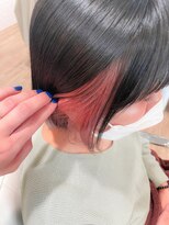 ネオリーブ チロル 横浜西口店(Neolive CiroL.)&nbsp;お洒落☆インナーカラー　さくらピンク