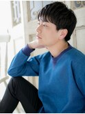 *mod's姪浜*…チャコールグレー短髪パーマスマートマッシュf