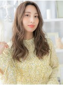 外国人風ハイライト大人巻きセンターパートc5越谷20代30代40代