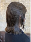 切りっぱなしボブ・インナーカラー