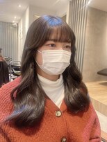 ジーナ セントラル銀座(Zina)&nbsp;フェザーバング＊ワンホン＊チョコレートカラー【ZinaCENTRAL】