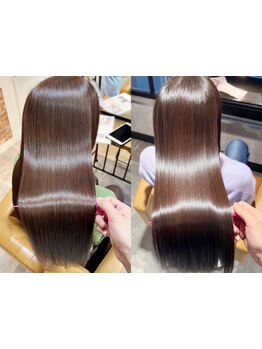 [韓国風カット+カラー+オージュアイミュライズ￥13980]カラーの色持ち,美髪が持続。圧倒的な艶髪に☆[新宿]