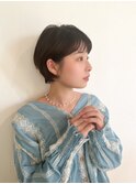 可愛い耳掛けマッシュショート