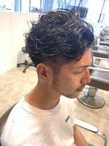 アウル 心斎橋(owl)&nbsp;リバース×黒髪×スパイラルパーマ×波巻きパーマ