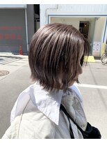 トレパルッキエーレ(tre parrucchiere)&nbsp;［-tre-］ミニボブ×ラベンダーグレー