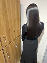 イオエ 梅田(ioe)&nbsp;ダブルカラー/大人ボブ/黒髪スタイル/髪質改善/縮毛矯正