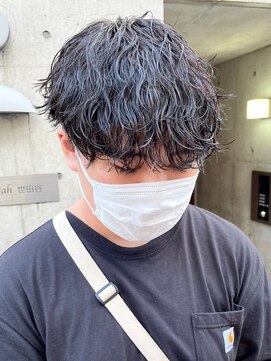 アイズ 海老名(AIZU) 波巻きスパイラルパーマ メンズカット マッシュパーマ 眉毛