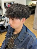 ツイストスパイラル/ツーブロックマッシュ/メンズカット/パーマ
