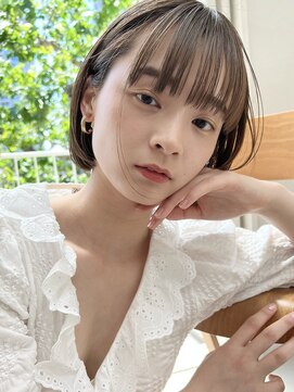 アミー 駒澤(Ammy komazawa) ミニボブ/切りっぱなし/タッセルボブ/ショートボブ/透明感カラー