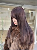 透け感たっぷり ラベンダーグレージュ