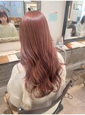 ブリーチ無しカラー/ピンクベージュ