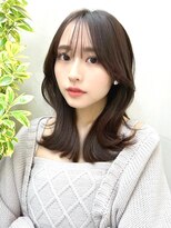 ミラリー トウキョウ(Mirareee Tokyo)&nbsp;20代30代40代◎前髪パーマ韓国風巻きくすみベージュお団子ヘア