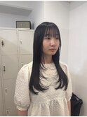 レイヤーカットシースルーマッシュハイライトアンブレラカラー