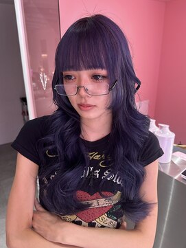 ダズリングディア(Dazzling Deer) パープル／ロング／暗めカラー