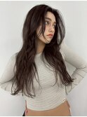 イメチェン 2wayバング 韓国ヘア ロングレイヤー 小顔 前髪