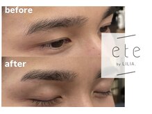 エテバイリリア メンズサロン 堺市駅前店(ete by LILIA.)の雰囲気（ete垢抜け眉ワックス［ete by LILIA.］）