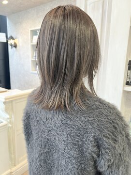 福山市美容室Caary20代30代40代透明感カラーグレージュカラー