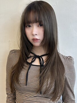 シエルバイアフロート(ciel by afloat) >>レイヤーカット×オリーブベージュ