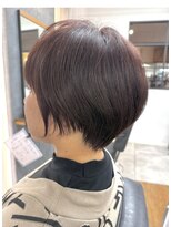 ギルド 清瀬店(GUILD) 丸みショート×艶ボルドー