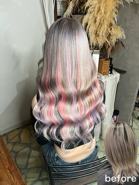 ルアナ 名古屋店(Luana) ブリーチカラーエクステでギャルNo.1