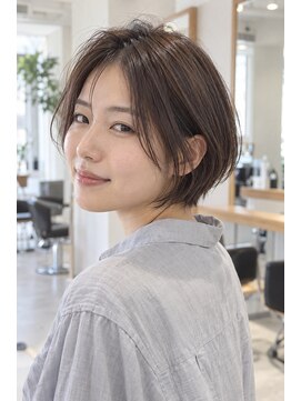 フレイムス ヘアアンドリラックス 大宮東口店(Frames) レイヤーボブ髪型20代30代40代50代前髪あり前髪なし面長丸顔大宮