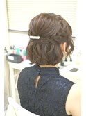 編み込みハーフ