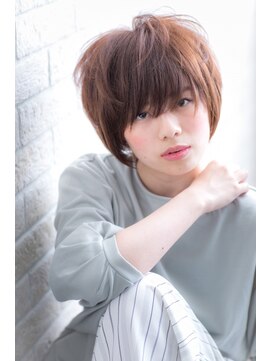 エルデ ナインズ ヘアー スタンド 川口店(elde 9's HAIR STAND) 厚めバング&マーメイドアッシュの個性的で無造作ナチュラルボブ