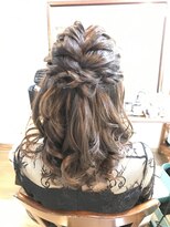 ロカット サロン(Roquat Salon)&nbsp;編み込みハーフアップアレンジ【ヘアメイク　立川/立川南/袴】