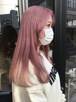 ヘアー アイス ルーチェ(HAIR ICI LUCE) ブリーチ☆ピンクカラー 春カラー ホワイトピンク 担当山中