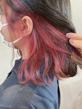 ヘアーデザイン アズール(Hair Design Azur) 【Azur】 Inner × cherry pink