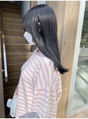ブルーグレージュ×黒髪ロングストレート　Sac.恵比寿　栃木優佑